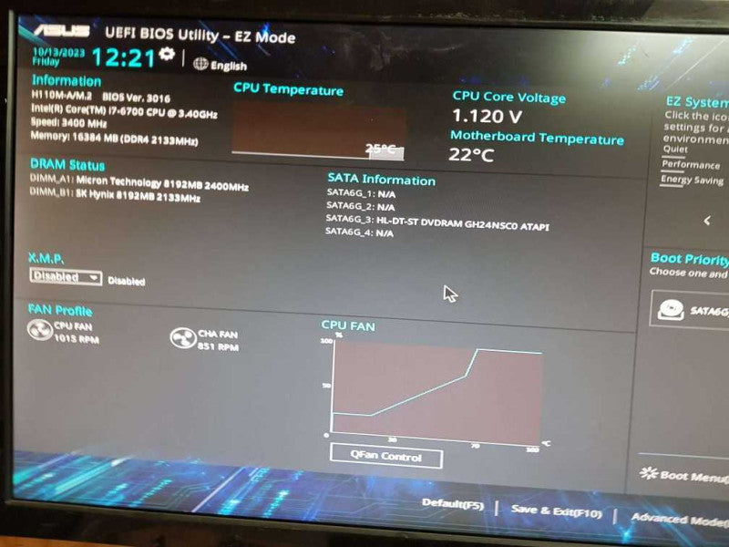 Custom PC H110M - A i7- 6700 CPU @ 3.40GHz 16GB DDR4 Ram ( NO HDD )