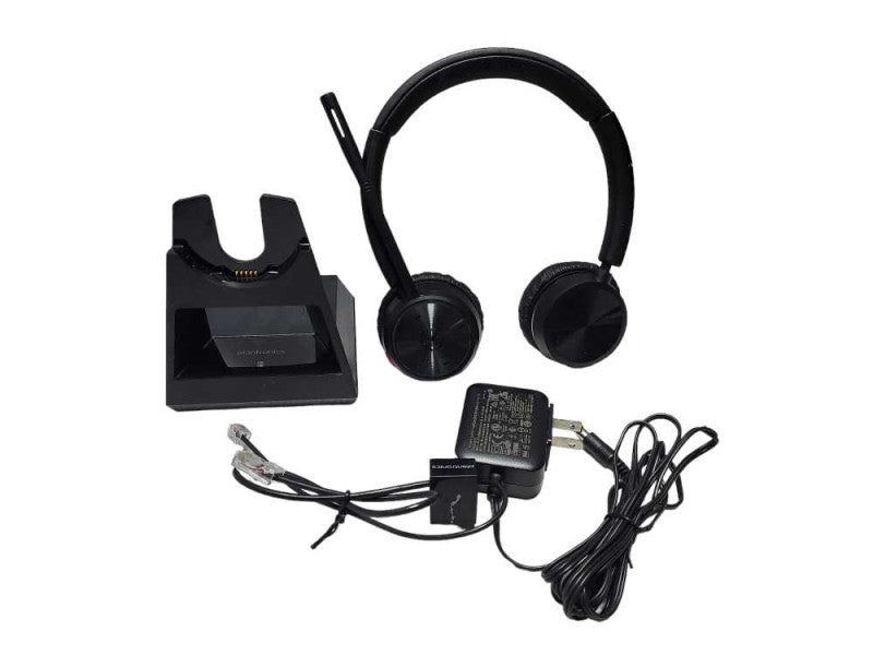 Poly Savi 7220 Office Wireless Stereo DECT Headset System Plantronics $