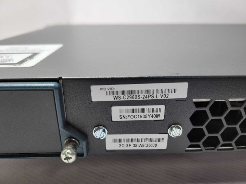 Cisco 2960S WS-C2960S-24PS-L 24Port Gigabit Ethernet Switch PoE _