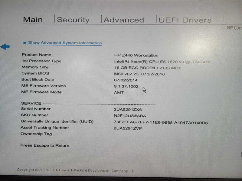 HP Z440 Workstation Xeon E5-1620 v3 @ 3.50GHz 16GB DDR4 | GTX 970 GPU !