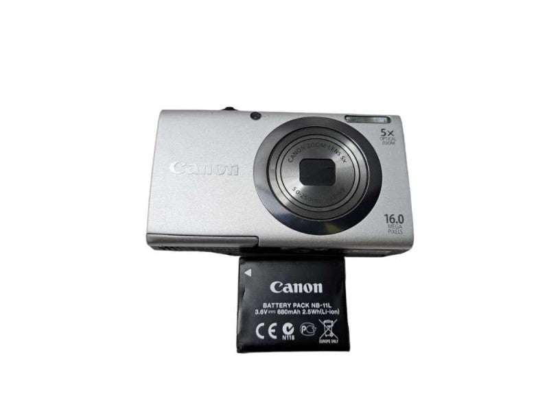 Canon PowerShot A2300 (PC1732) 16.0MP 5x Zoom Digital Camera + Battery )