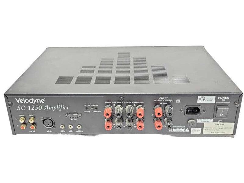 Velodyne SC-1250 Subwoofer Amplifier, READ Q_