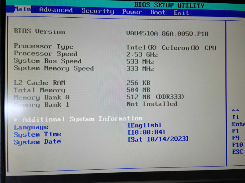 Celeron 2.53Ghz | 512MB DDR333 | NO HDD