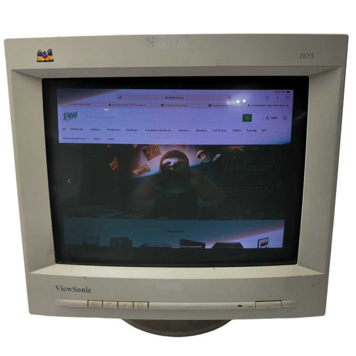ViewSonic E655 VCDTS21443-3M 15\\" CRT Computer Monitor  -