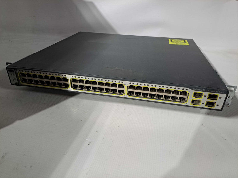 Cisco Catalyst 3750G Series PoE-48 WS-C3750G-48PS-E Gigabit PoE Fact Reset #
