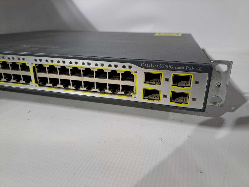 Cisco Catalyst 3750G Series PoE-48 WS-C3750G-48PS-E Gigabit PoE Fact Reset #