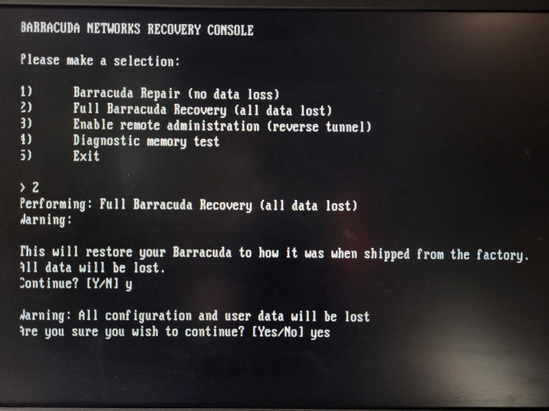 Barracuda Firewall X300 BFWX300a BNHW026 - JV X2C $