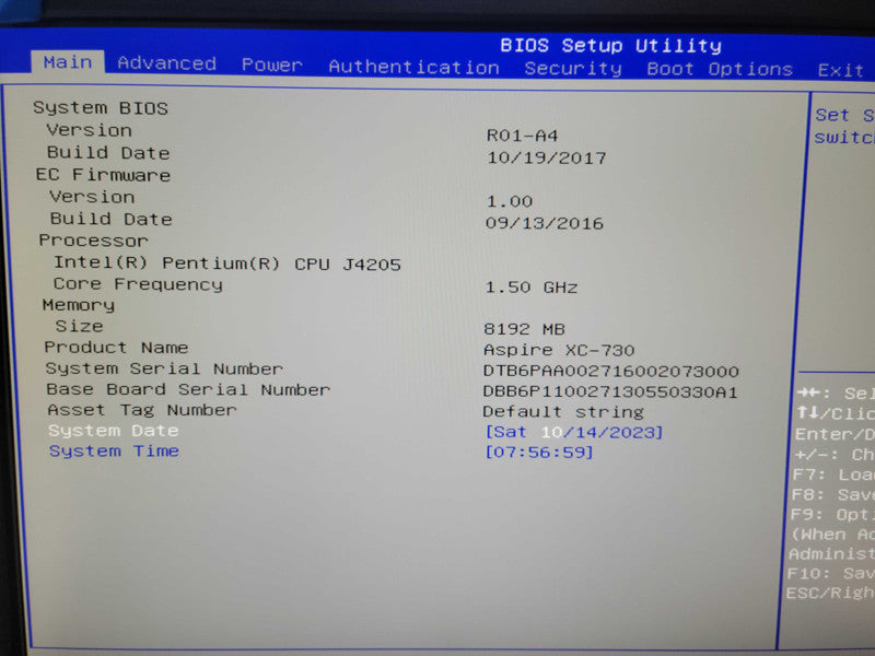 Acer Aspire XC-730 - Pentium J4205 | 8GB RAM | NO HDD