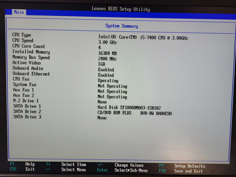 Lenovo ThinkCentre SFF M710s i5-7400 CPU @ 3GHz 16GB DDR4 1TB HDD Q$