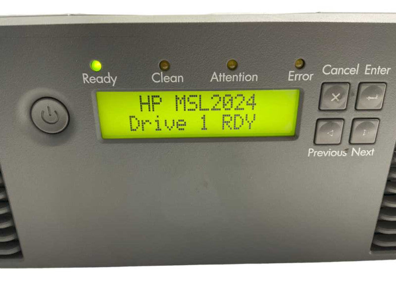 HP StorageWorks G3 MSL2024 Tape Library with 1 x LTO5 Drive READ  -