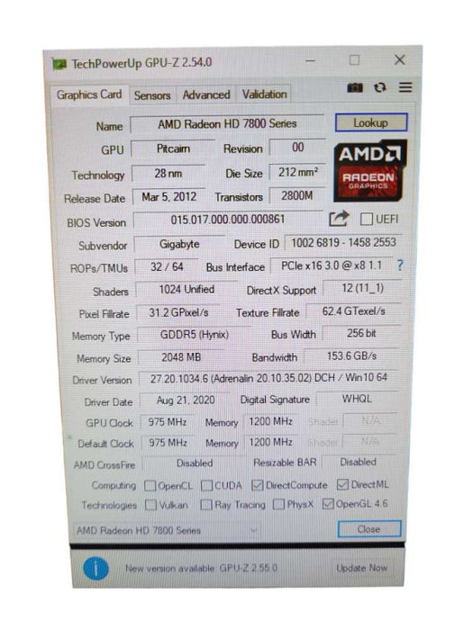 AMD Radeon HD 7800 Series Graphic Card &