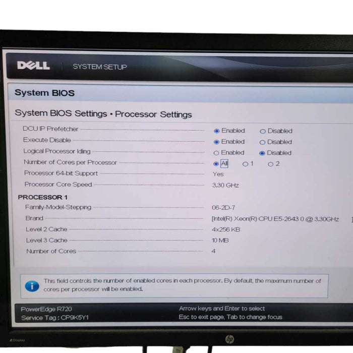 DELL PowerEdge R720 Intel Xeon E5-2643 0 @3.30GHz 32GB RAM H710P mini RAID  -