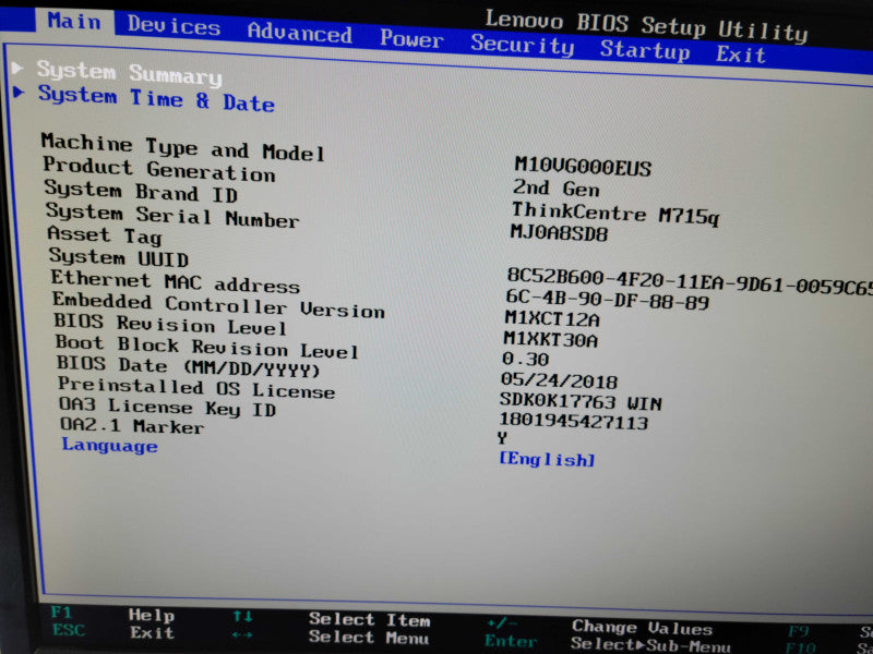 Lenovo ThinkCentre m715q - AMD Ryzen 5 PRO 2200GE | 8GB RAM | 256GB M.2 + PWR