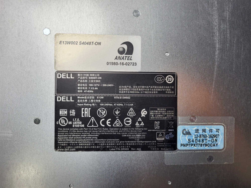 Dell S4048T-ON 48x 10GBASE-T & 6x 40G QSFP+ Network Switch READ $