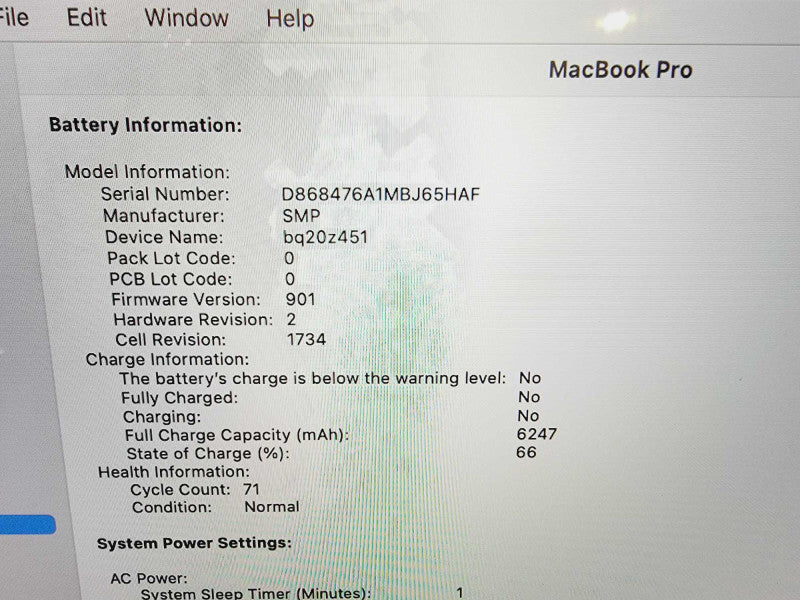 Apple Macbook Pro 2018 15\\" Core i9-8950HK @ 2.9GHz 32GB DDR4 500GB SSD Radeon Pro 560X 4GB (