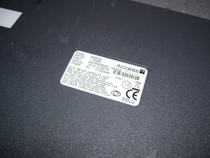 Access Is AKB500 MSR OCR MRZ Magstripe ID Document Reader Keyboard Q*