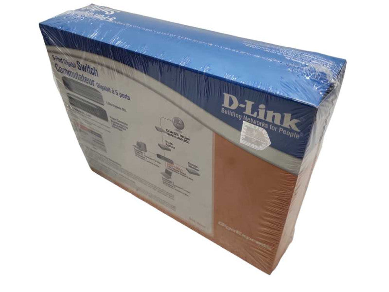 DGS-1005D DLINK 5-Port 10/100/1000 Mbps Gigabit Desktop Switch New &