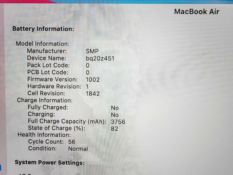 Apple Macbook Air 2018 13\\" Core i5-8210Y @ 1.6GHz 16GB DDR3 250GB SSD (