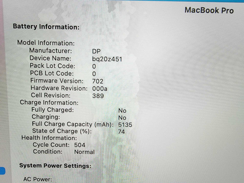 Apple Macbook Pro Retina 2014 13\\" Core i5-4278U @ 2.6GHz 16GB DDR3 250GB SSD (