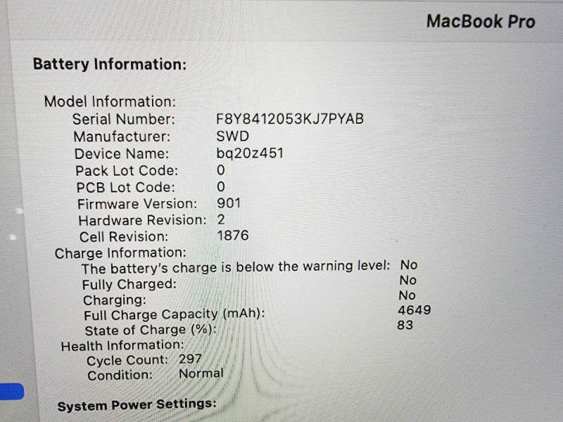 Apple Macbook Pro 2018 13\\" Core i7-8559U @ 2.7GHz 16GB DDR3 1TB SSD (