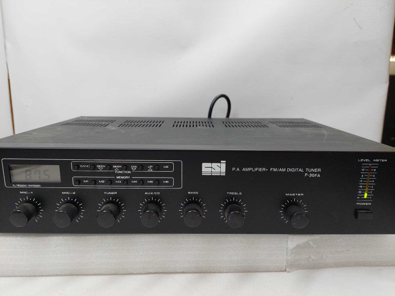 CSI P.A. Amplifier FM/AM Digital Tuner Model: P-30FA