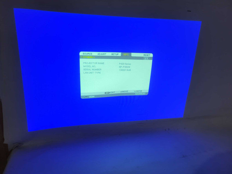 NEC NP-P350W Projector 1280 x 800 3500 Lumens LCD !