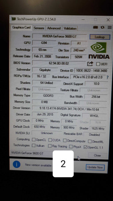 Gigabyte NVIDIA GeForce 9600 GT &