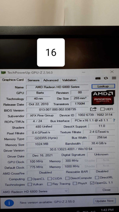 XFX AMD Radeon HD 6800 series Graphic Card &