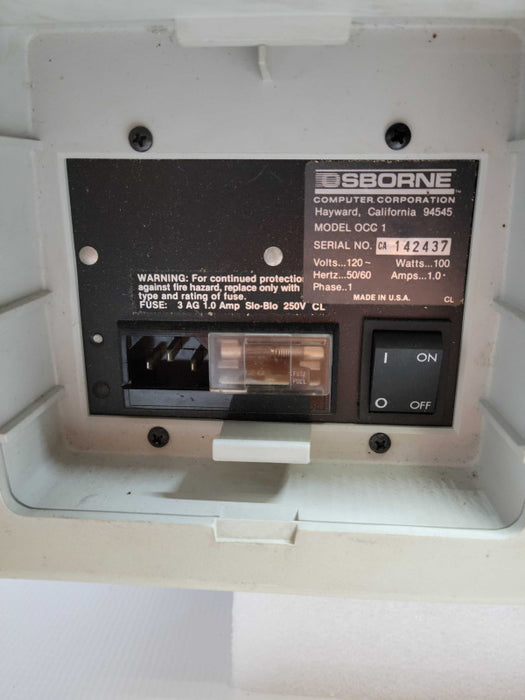 Osborne 1 OCC1 Vintage Portable Computer