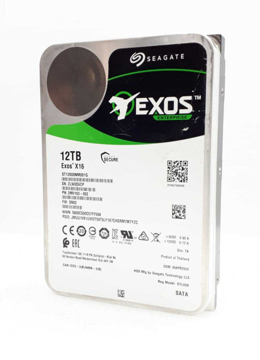 12TB Seagate Exos X16 3.5\\'\\' SATA 7.2K RPM Internal HDD - ST12000NM001G