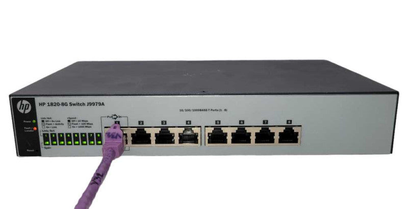 HP 1829-8G J9979A 8 Port Gigabit PoE Powered Network Switch  -