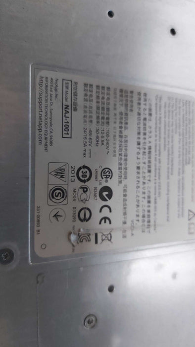 NetApp DS2246 NAJ-1001 Storage array - 1x controller IOM6 - 2x psu - READ #
