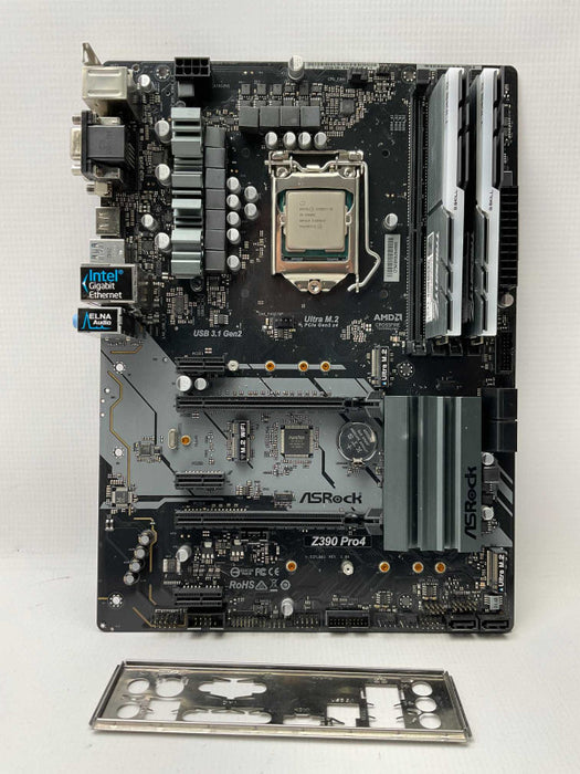 ASRock Z390 Pro4 with Intel Core i9-9900K @3.60GHz + 16GB G.Skill 3200Mhz RGB -