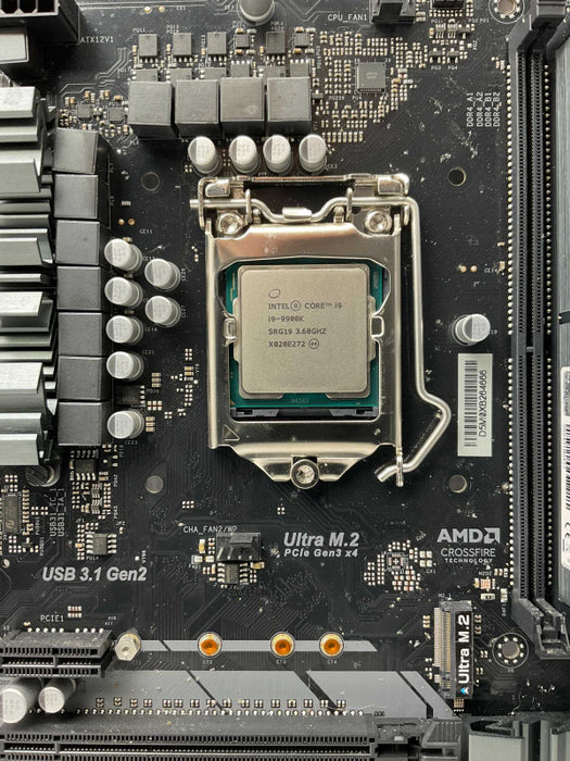 ASRock Z390 Pro4 with Intel Core i9-9900K @3.60GHz + 16GB G.Skill 3200Mhz RGB -