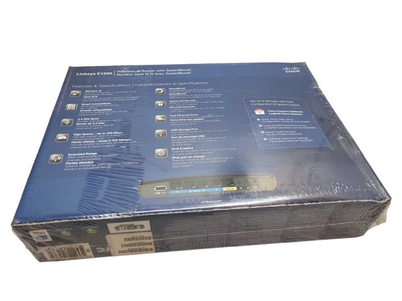 Linksys E1550 300 Mbps 4-Port 10/100 Wireless N Router speed post &