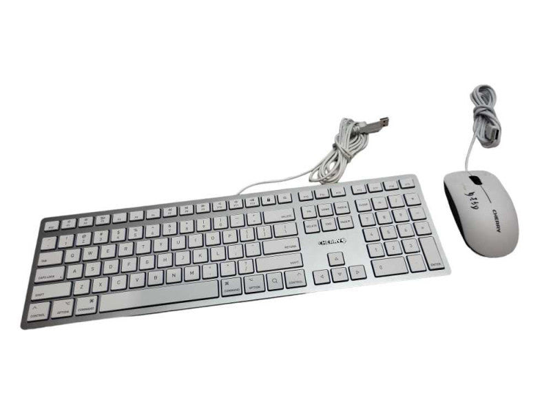 CHERRY - KC 6000 SLIM Wired Slim Keyboard & Y MC 1000 Corded Mouse &