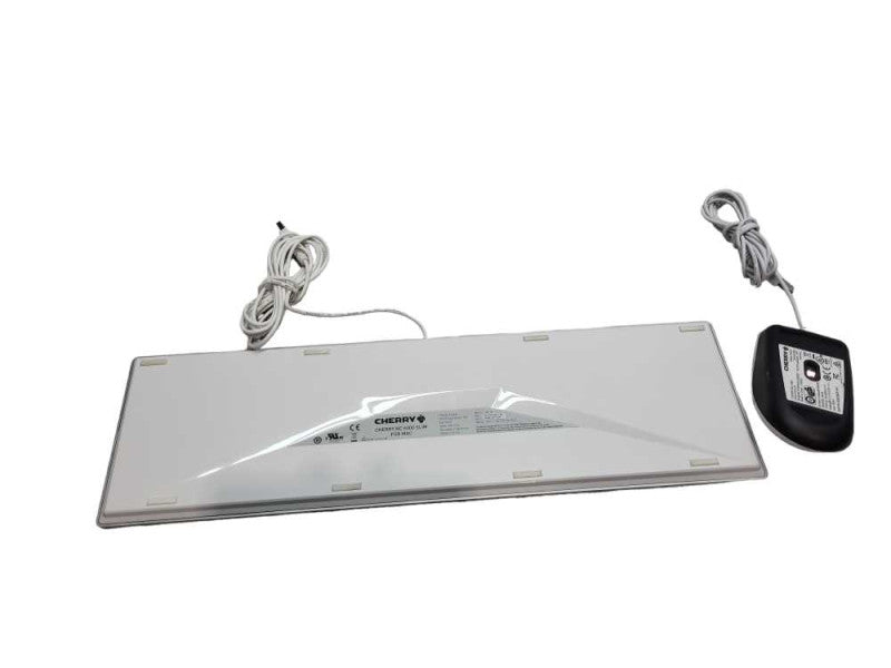 CHERRY - KC 6000 SLIM Wired Slim Keyboard & Y MC 1000 Corded Mouse &
