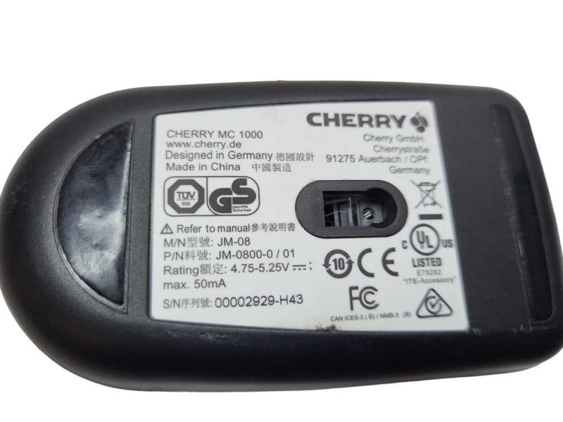 CHERRY - KC 6000 SLIM Wired Slim Keyboard & Y MC 1000 Corded Mouse &