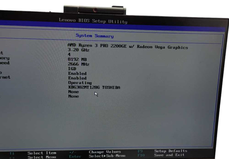 Lenovo TIO24Gen3 Monitor Komputer Ryzen 3 PRO 2200GE @3.2GHz 8GB RAM READ  Q-