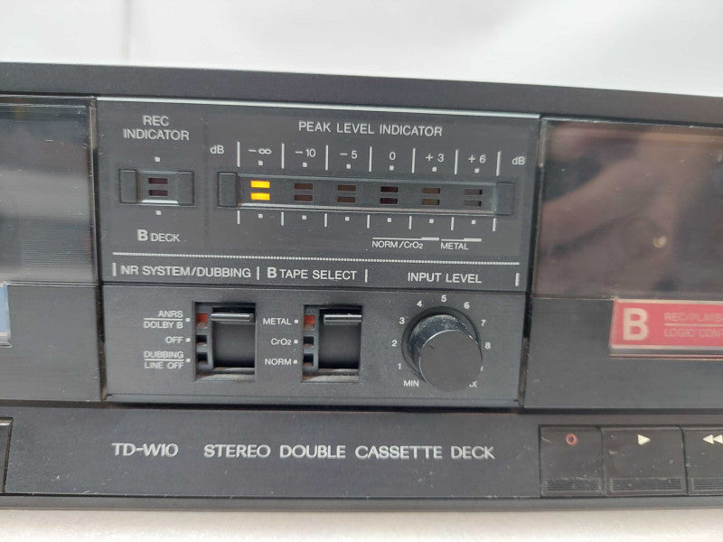 JVC Stereo Double Cassette Deck Model: TD-W10