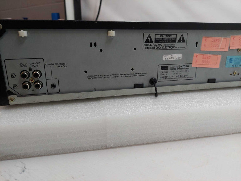 Sansui Stereo Double Cassette Deck Model: D-70BW