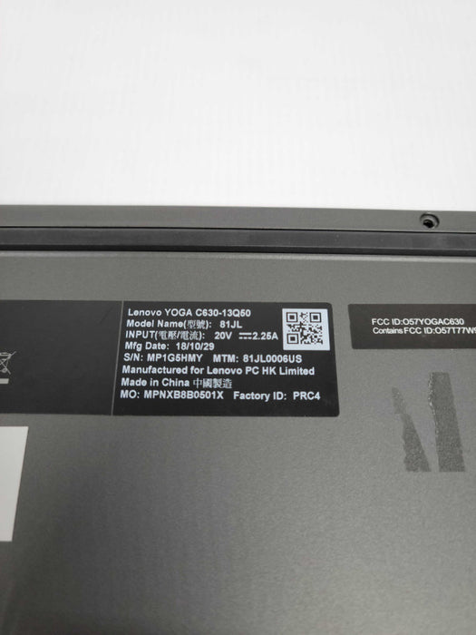 LENOVO Yoga Touch - Snapdragon  850 | 8GB RAM | 128GB SSD + PWR ADPTR