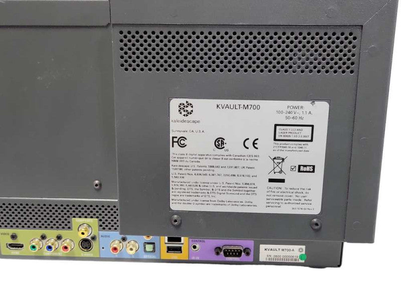 Kaleidescape KVault-M700 Disc Vault, No Remote control _