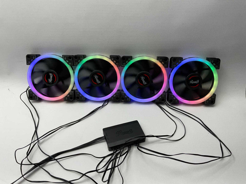 Rosewill 120mm RGB LED Case Fans 4x fans & 1x 8 fan controller.  -