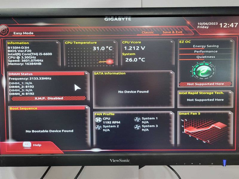 Custom/Gigabyte PC, Core I5-6600, 16GB DDR4, GTX960 4G, 650W PSU _