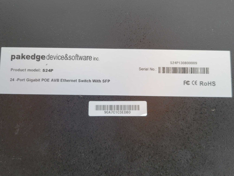 Packedge devices and software S24P 24-Port Gigabit PoE AVB Switch with SFP _