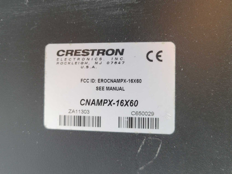Crestron CNAMPX-16X60 Professional Audio Amplifier 16 Channel 60 Watt, READ _