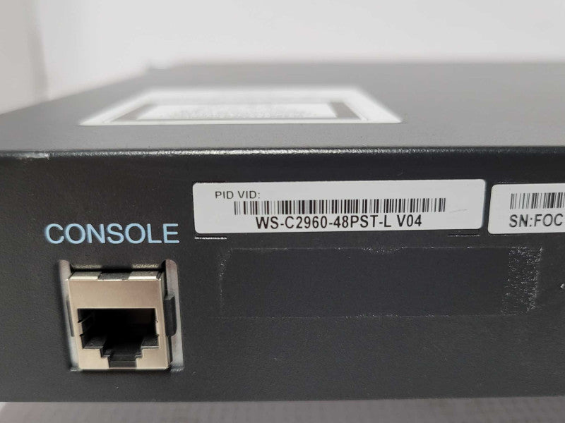 Cisco WS-C2960-48PST-L 48 Port PoE Ethernet Switch Q_