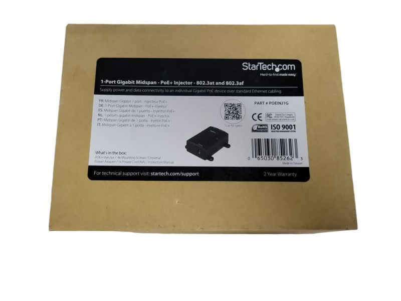 StarTech 1-Port Gigabit Midspan - PoE+ Injector - 802.3at and 802.3af !