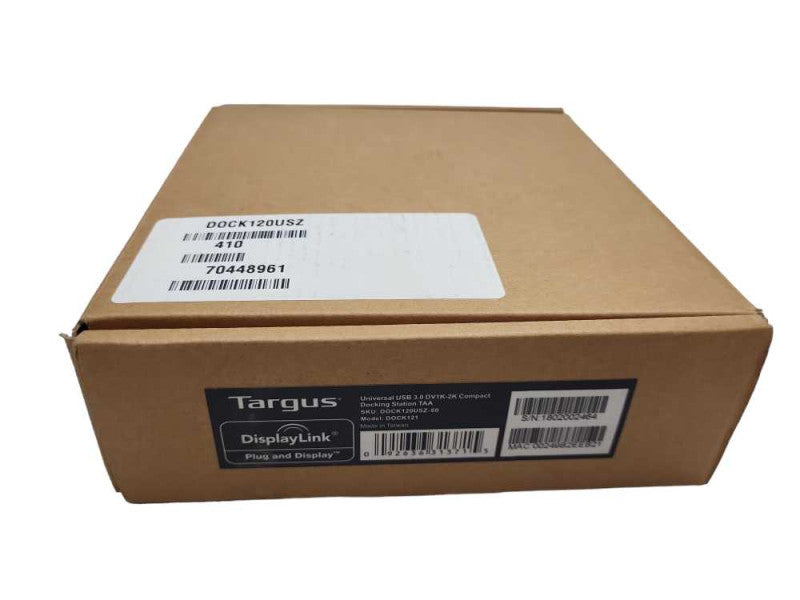 Targus DOCK121 Universal USB 3.0 DVI1K-2K Dock Station DOCK120USZ &